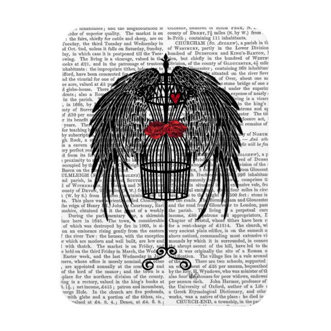 Mannequin With Black Wings Magnet (Vertical)