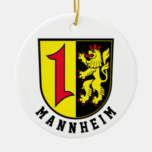 Mannheim coat of Arms Ceramic Ornament