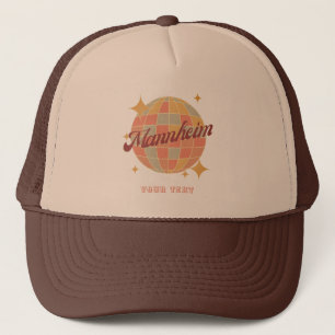 Mannheim Deutschland Retro Vintage Postcard Trucker Hat