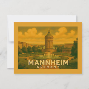 Mannheim Germany City Art Postcard