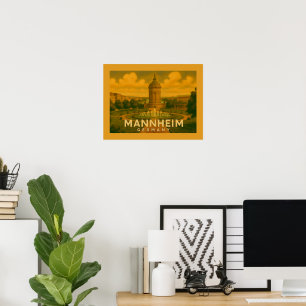 Mannheim Germany City Art Poster