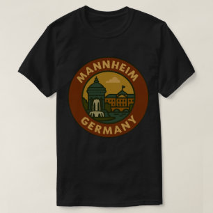 Mannheim Germany City Art T-Shirt