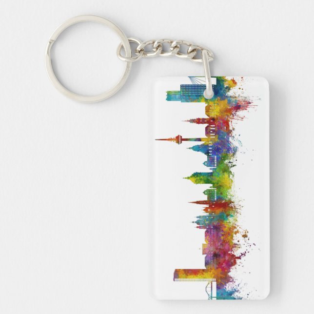 Mannheim Germany Skyline Keychain (Front)