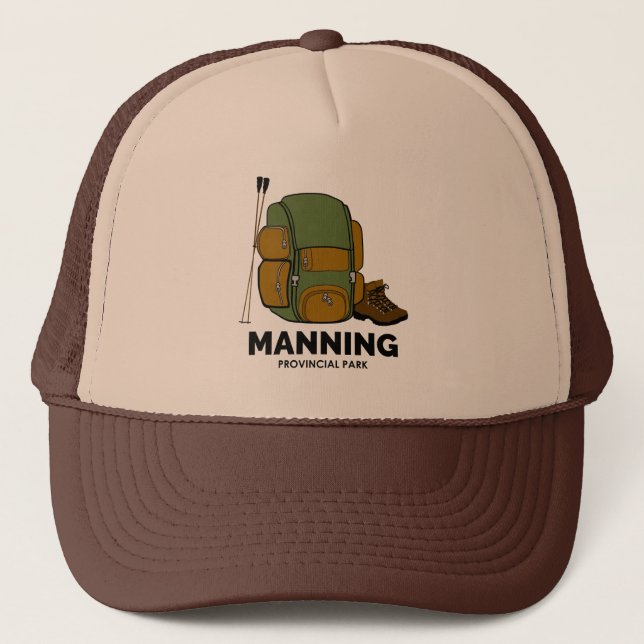 Manning Provincial Park Backpack Trucker Hat (Front)