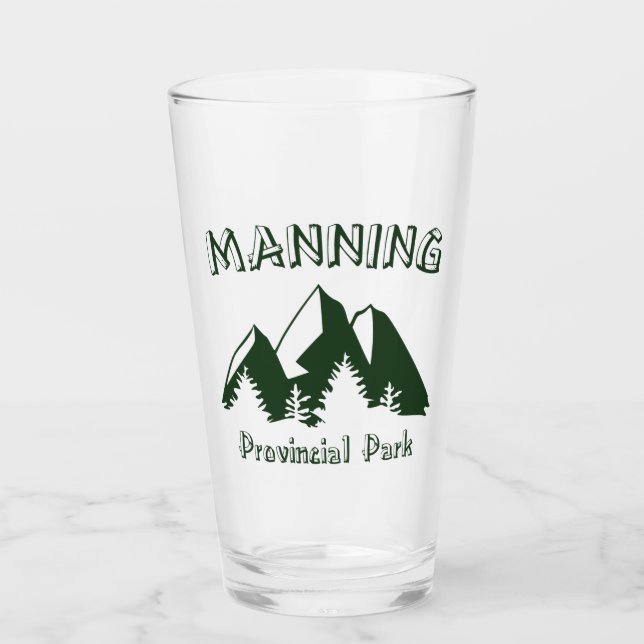 Manning Provincial Park Glass (Front)