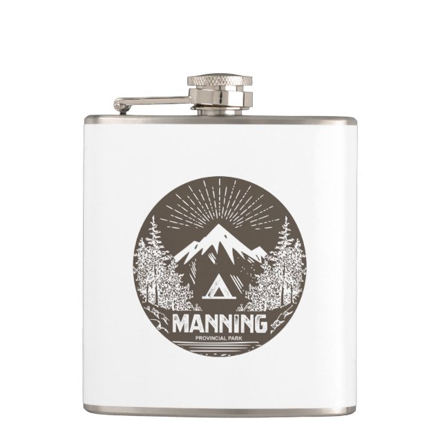Manning Provincial Park Hip Flask (Front)