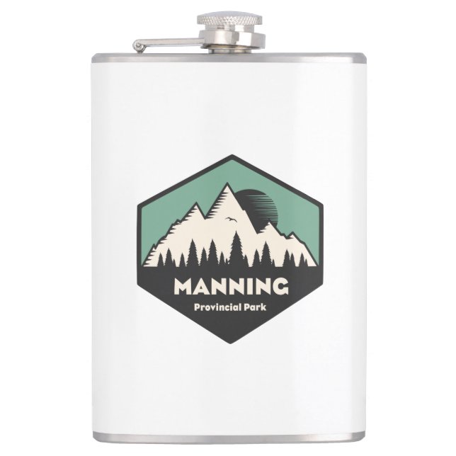 Manning Provincial Park Hip Flask (Front)