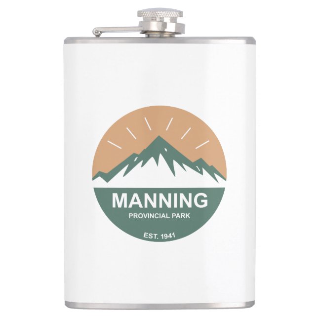 Manning Provincial Park Hip Flask (Front)