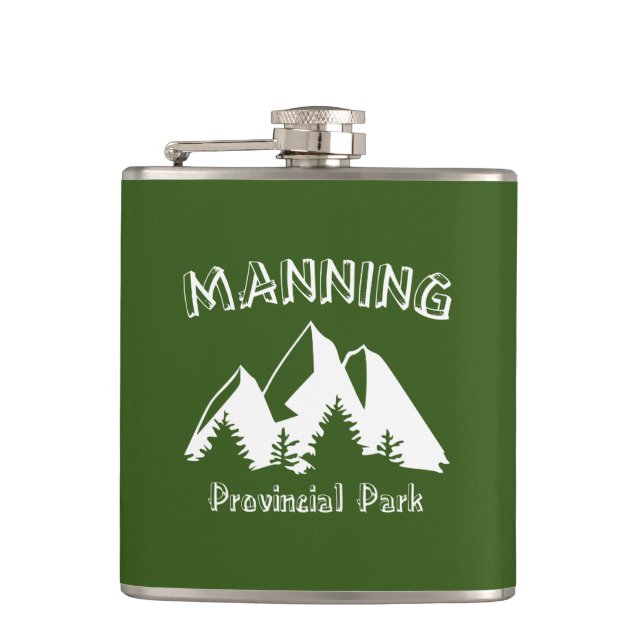 Manning Provincial Park Hip Flask (Front)