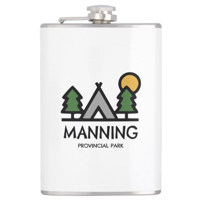 Manning Provincial Park Hip Flask (Front)
