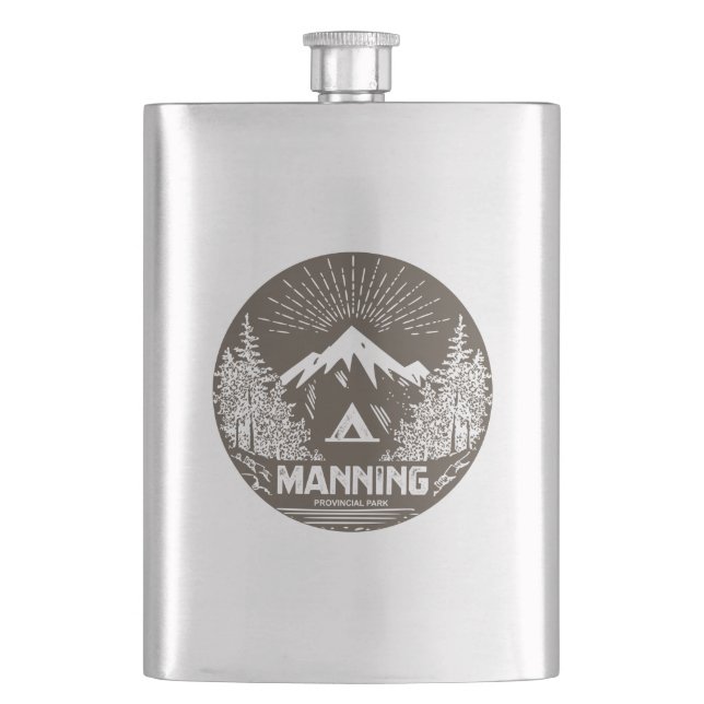 Manning Provincial Park Hip Flask (Front)