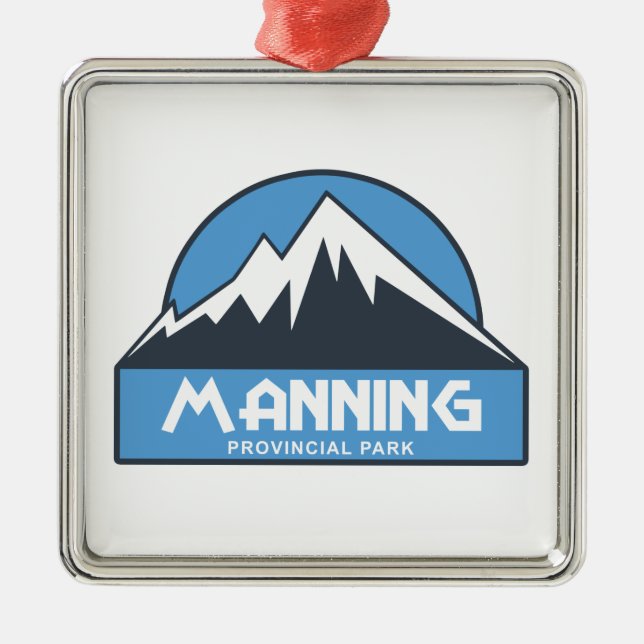 Manning Provincial Park Metal Ornament (Front)