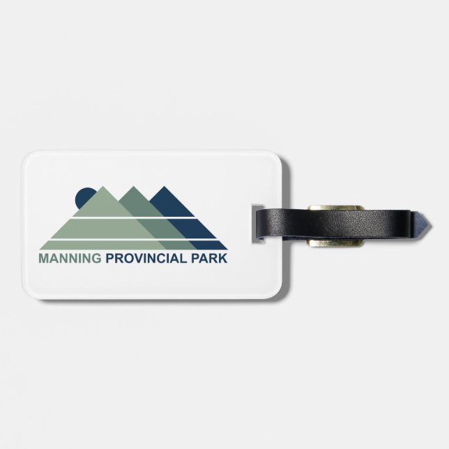 Manning Provincial Park Mountain Sun Luggage Tag (Back Horizontal)