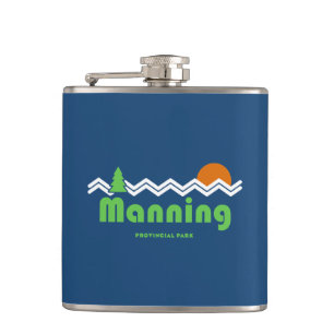 Manning Provincial Park Retro Hip Flask