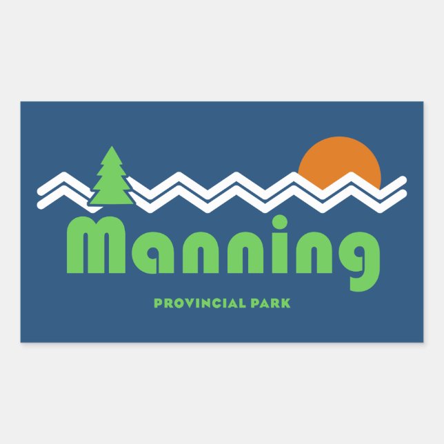 Manning Provincial Park Retro Sticker (Front)
