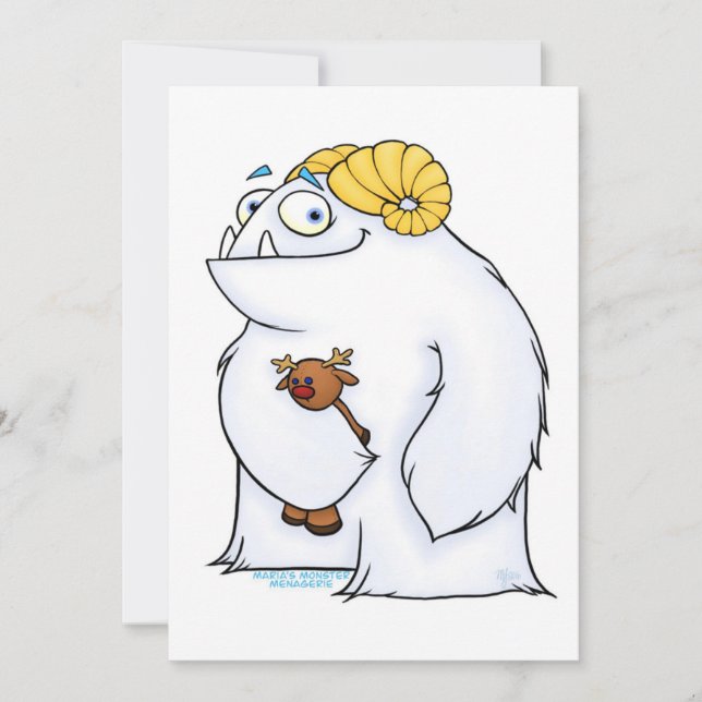 Manny le Yéti, carte (Devant)