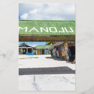 Mano Juan village in Saona Domenican Republic Stationery