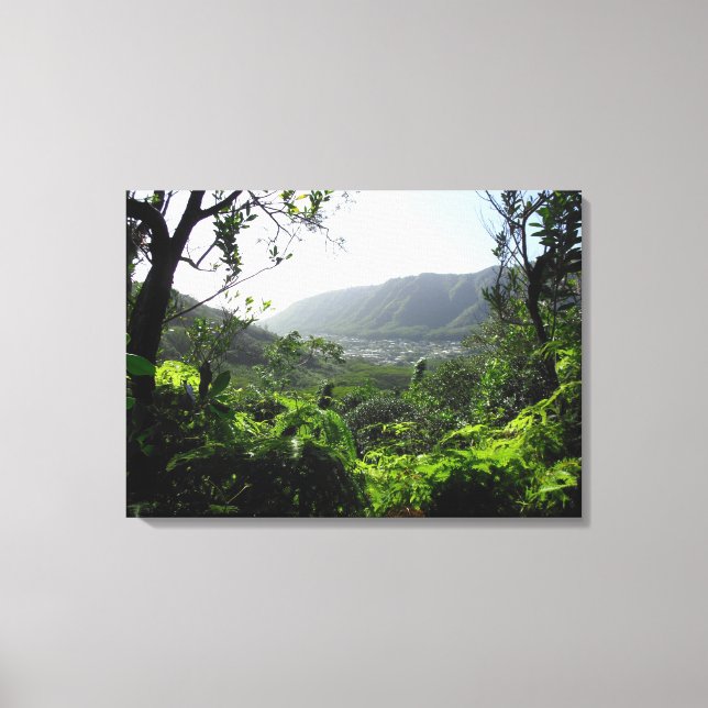Manoa Valley, Hawaii Canvas Print (Front)