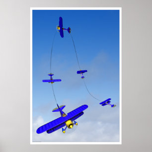 Manoeuvre acrobatique en tête de marteau Poster