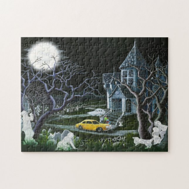 Manoir hanté avec des fantômes et le puzzle de (Horizontal)