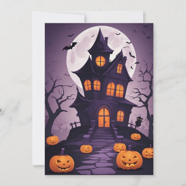 Manoir Sinistre – Carte Cadeau Halloween (Devant)
