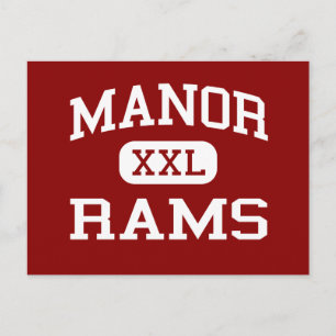 Manor - Rams - Manor Middle School - Killeen Texas Postcard