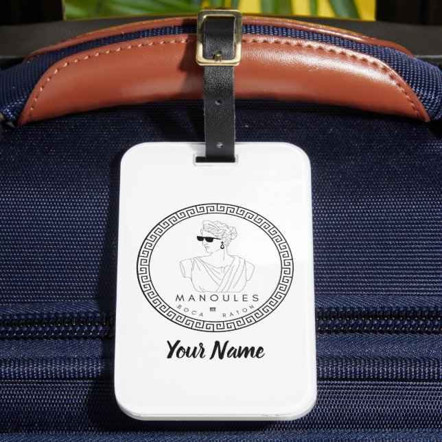 Manoules Luggage Tag with Business Card Slot (Front Insitu 2)