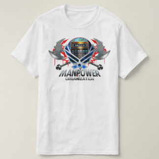 Manpower Calculator Axe logo T-Shirt