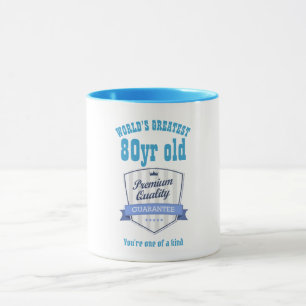 Mans 80th Birthday Gift Worlds Greatest Customized Mug