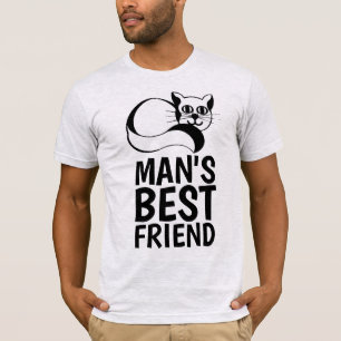 MAN'S BEST FRIEND CAT T-SHIRTS, MEN'S T-Shirt