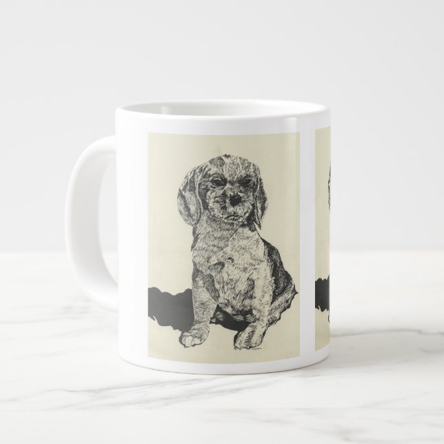 Mans Best Friend  Cocker Spaniel Large Coffee Mug (Front Left)