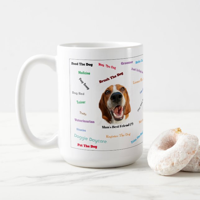 Man's Best Friend (?) Coffee Mug (With Donut)