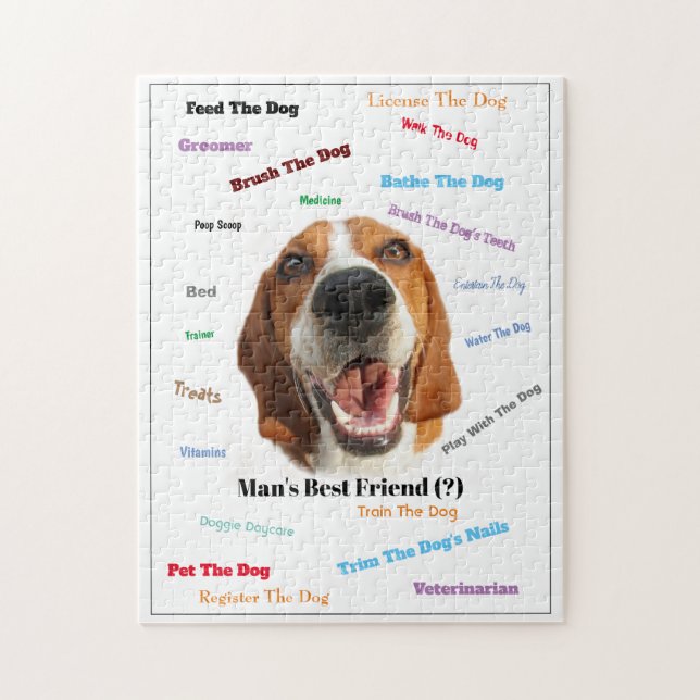 Man's Best Friend (?)   Jigsaw Puzzle (Vertical)