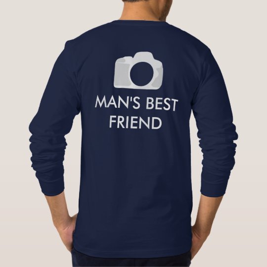 "Man's Best Friend" Navy Long Sleeve Shirt