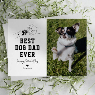 Man's Best Friend Photo Fathers Day Card