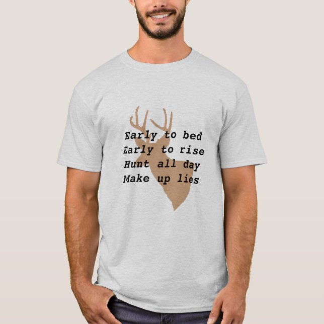 Man's Humourous Deer Hunting T-Shirt (Front)