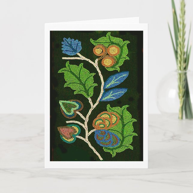 Man's Leggings Native American Fine Art Card (Front)