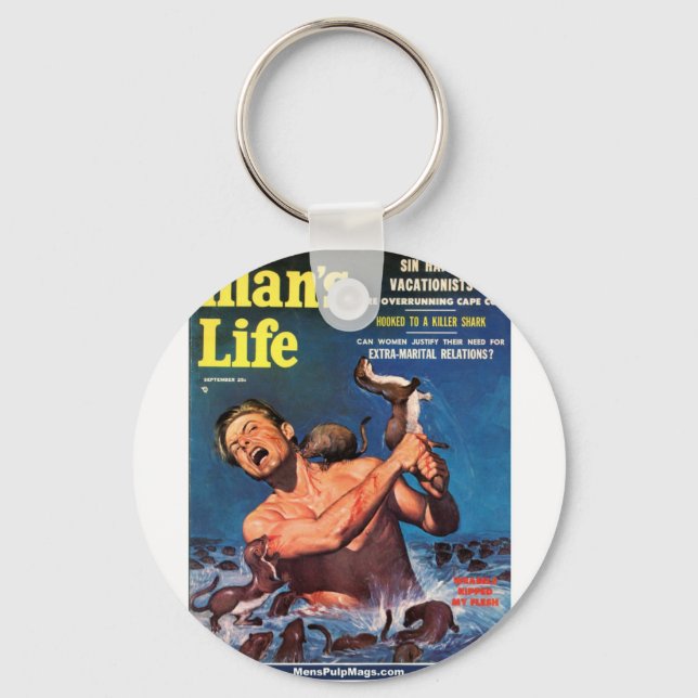 Man's Life, Sept. 1956 - Weasels Ripped My Flesh! Keychain (Front)
