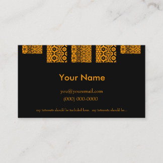 Man's Profile Card