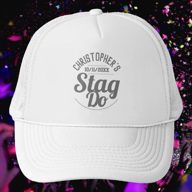 Man's Stag Do Trucker Hat (Creator Uploaded)