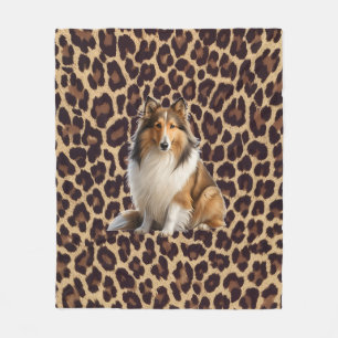 Manta de rough collie fleece blanket