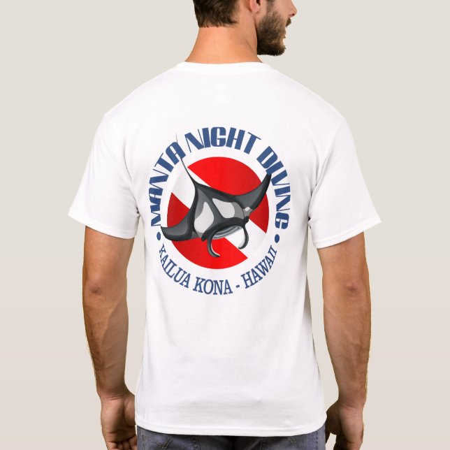 Manta Night Diving (Kailua Kona) T-Shirt (Back)