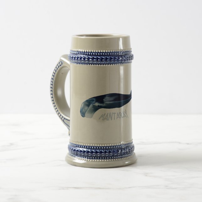 Manta Ray Beer Stein (Front Left)