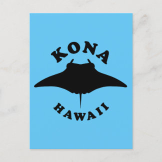 Manta Ray Diving in Kona, Hawaii Postcard