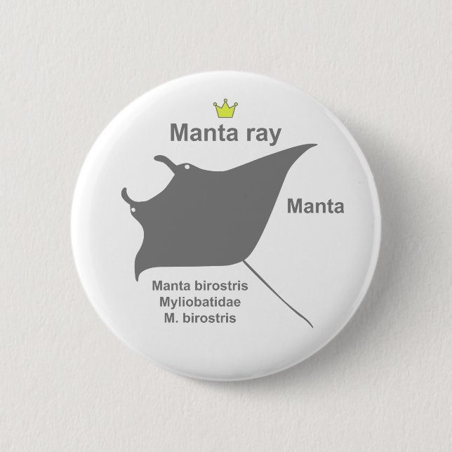 Manta ray g5 2 inch round button (Front)