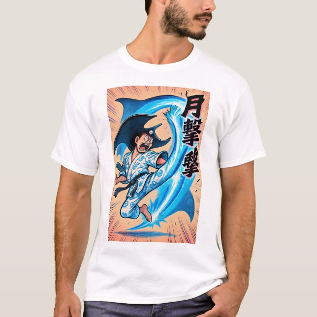 Manta-Ray Moon-Kick T-Shirt (Front)