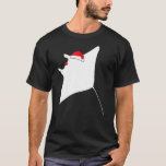 Manta Ray Santa Hat Christmas S T-Shirt<br><div class="desc">Manta Ray Santa Hat Christmas S</div>