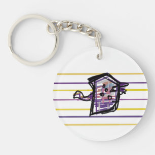 Manta ray summer joy keychain
