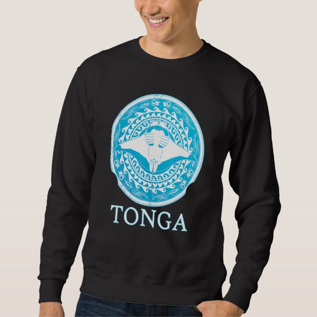 Manta Ray Tonga Roots Pride Sweatshirt (Front)