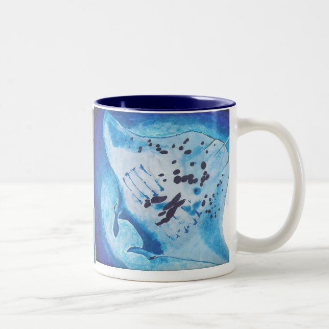 Manta Ray Two-Tone Coffee Mug (Right)